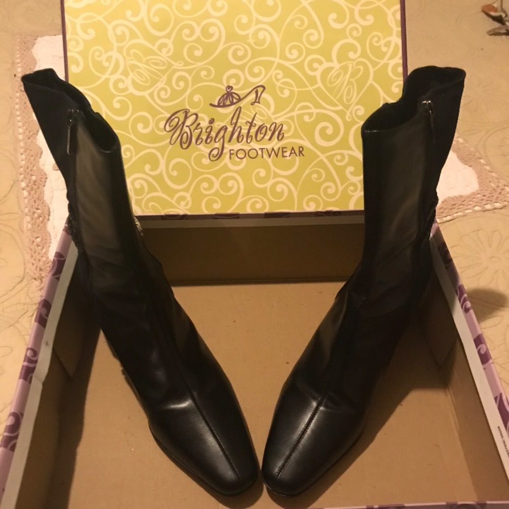 Brighton Tacoma leather mid calf boot